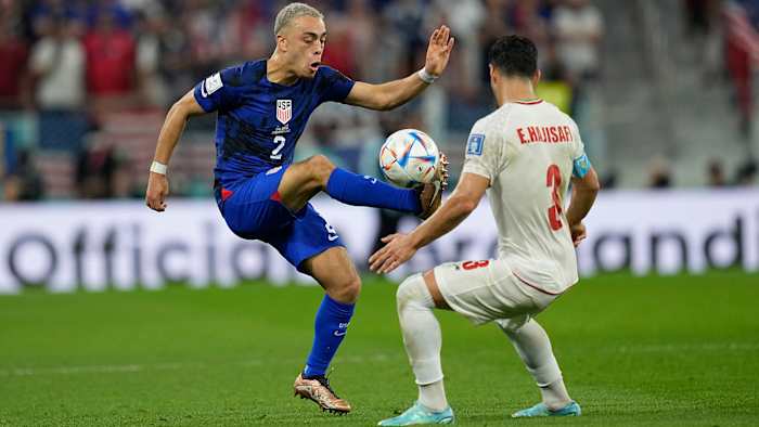 Sergiño Dest will play against his birth country in the World Cup
